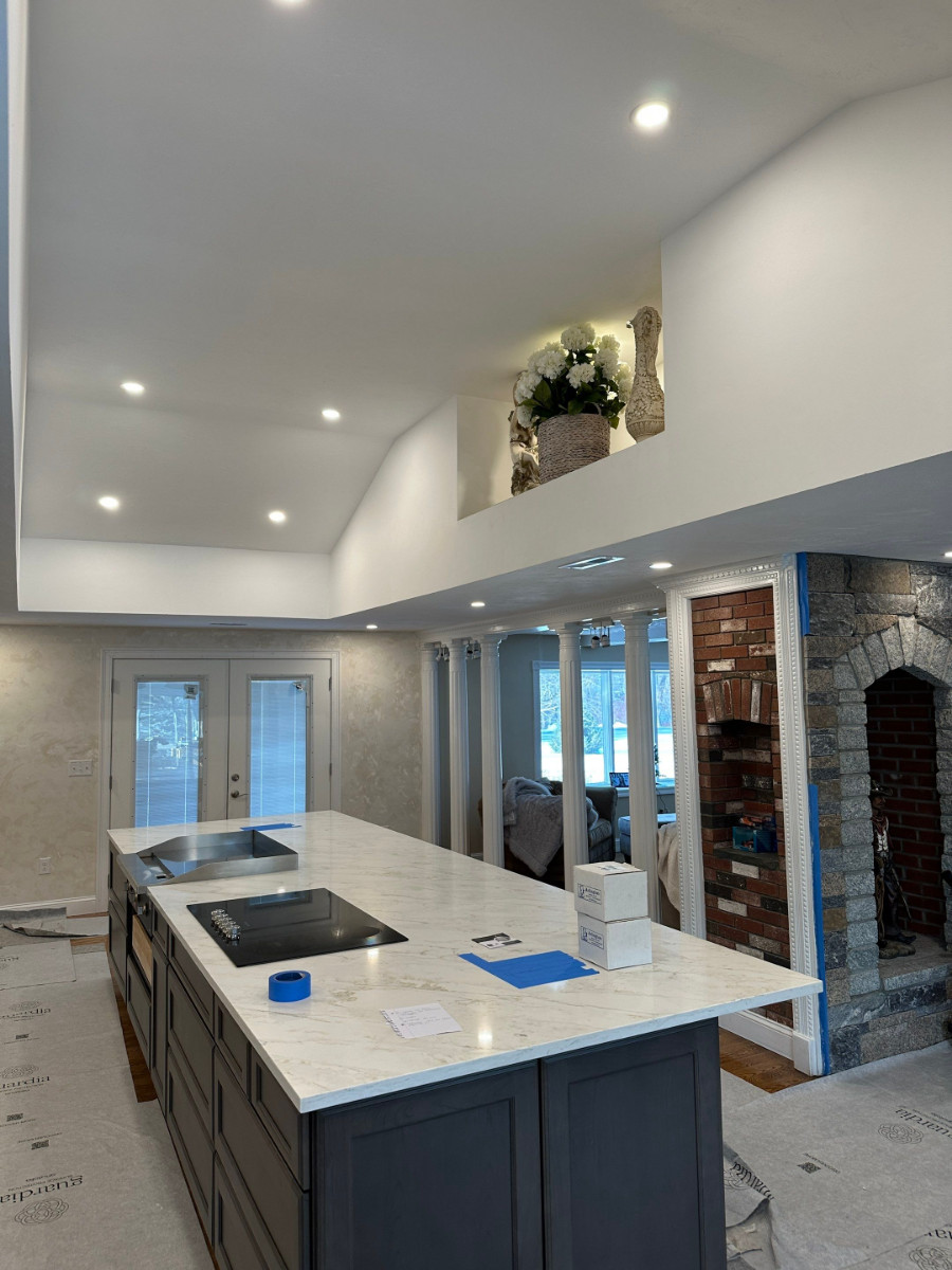 All Phase Electric LLC | Energy-efficient kitchen lighting installed during a full remodel | Southern NH